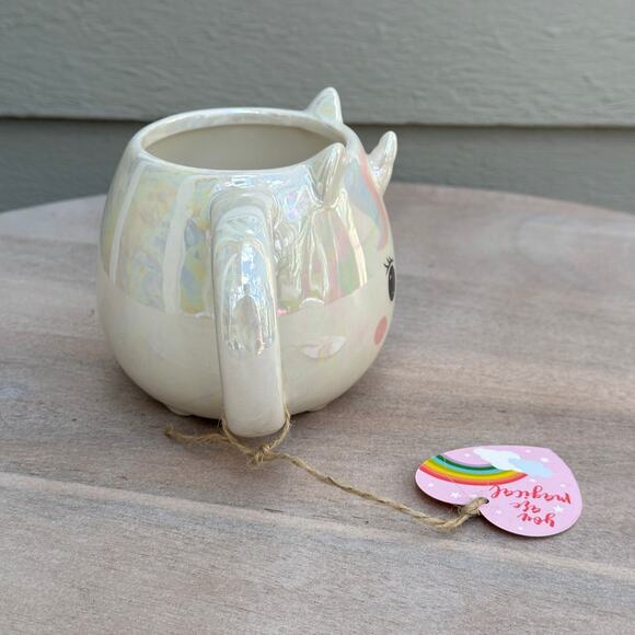Unicorn Iridescent White Decorative Ceramic Coffee Mug New Collectible Cute - Picture 7 of 13